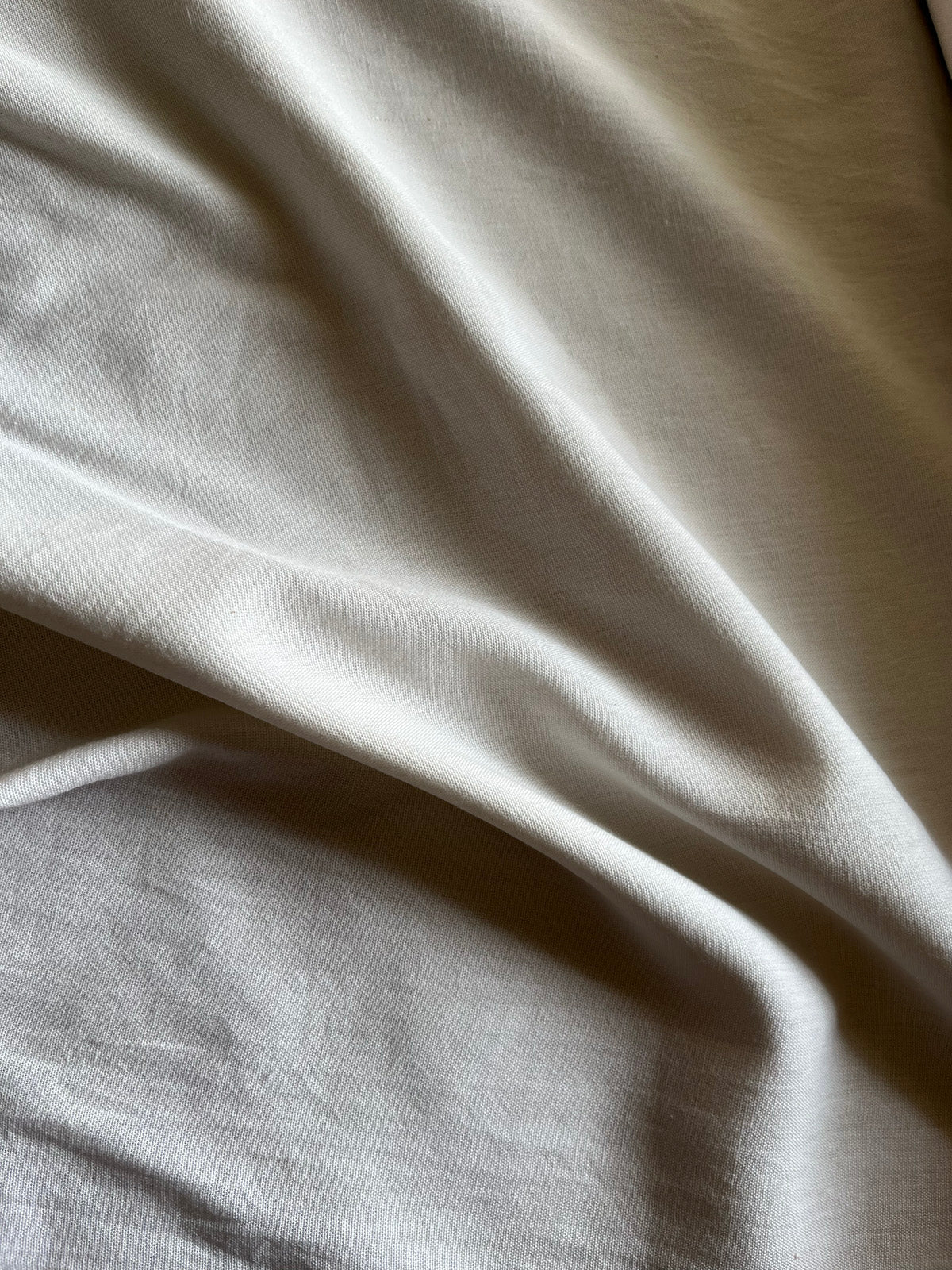 Off White - Handloom Bengal Cotton Fabric