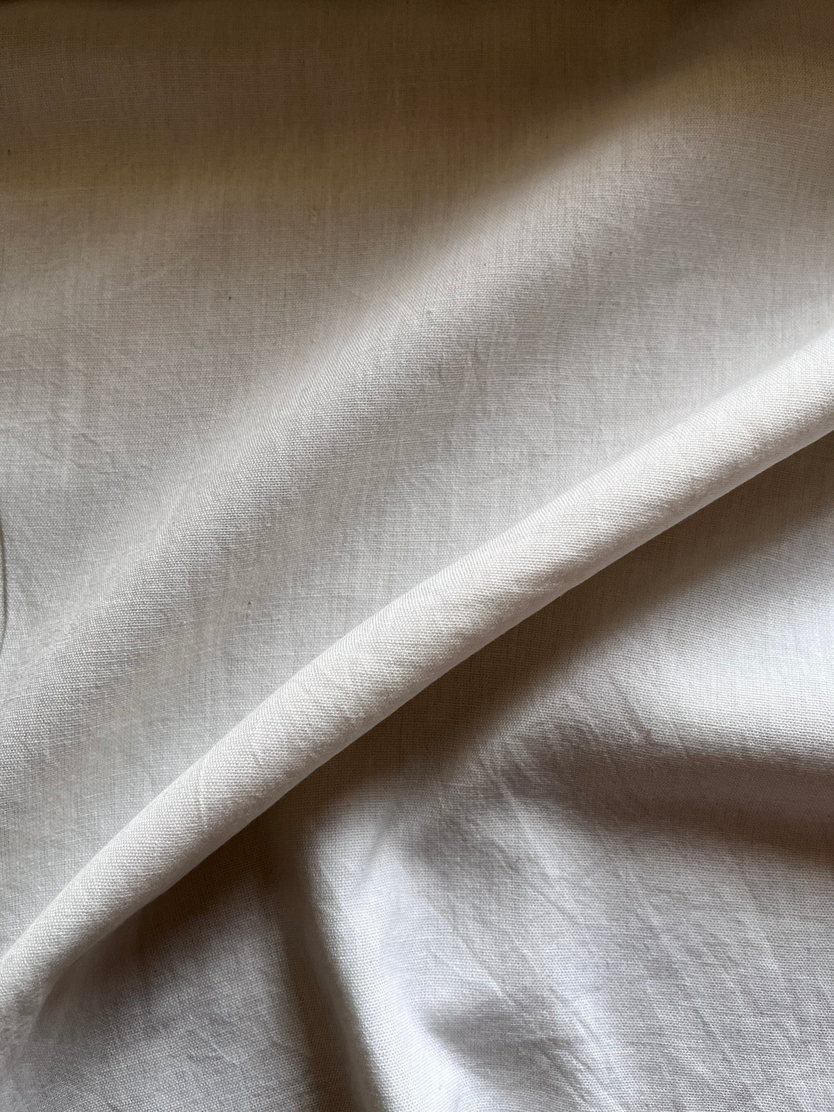 Off White - Handloom Bengal Cotton Fabric