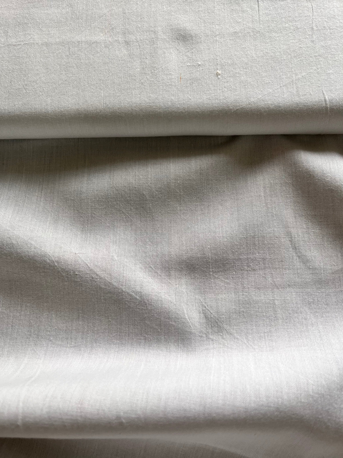 White Cotton Handwoven Fabric