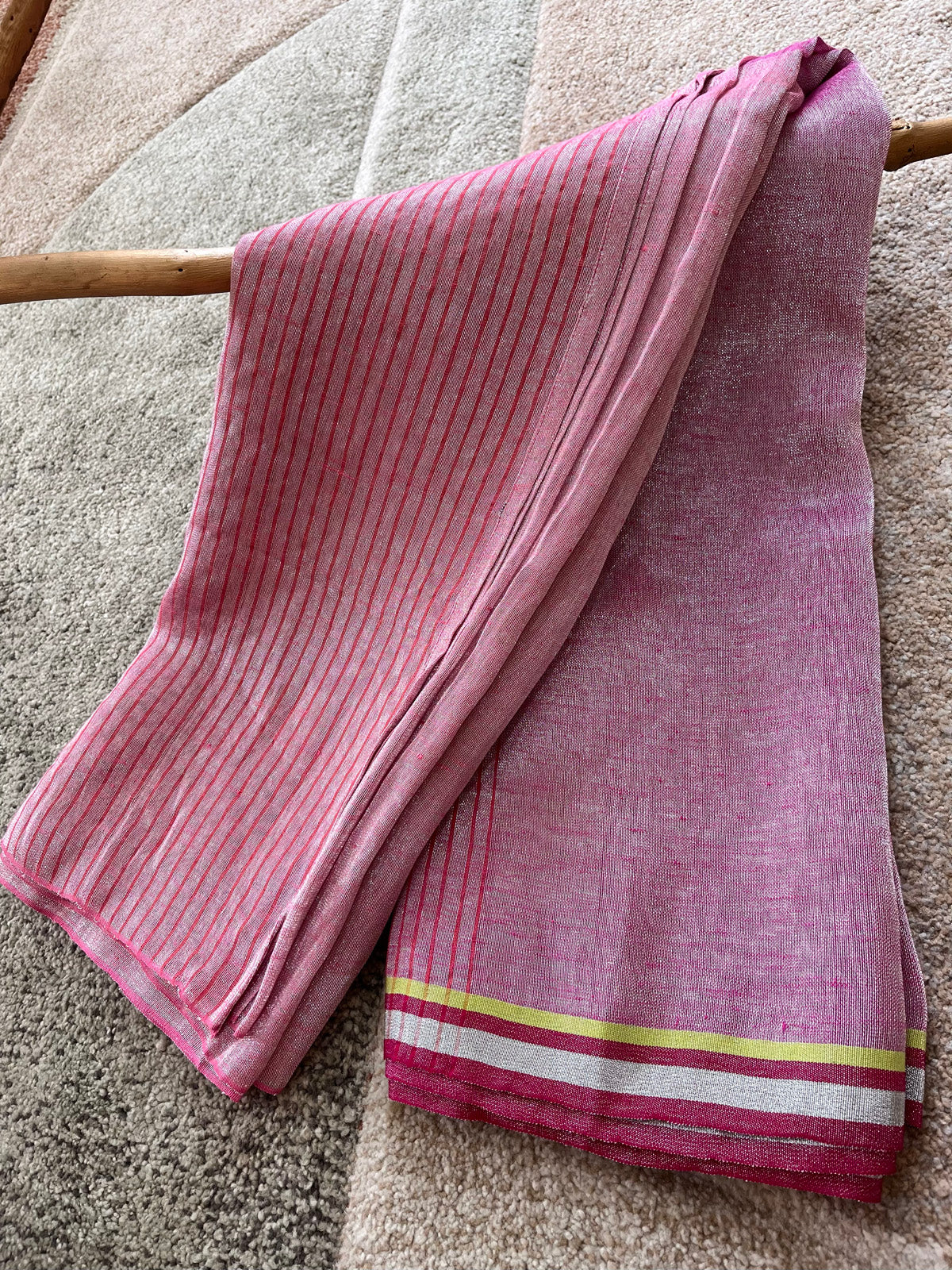 Firefly Fiesta - Tissue Linen Saree