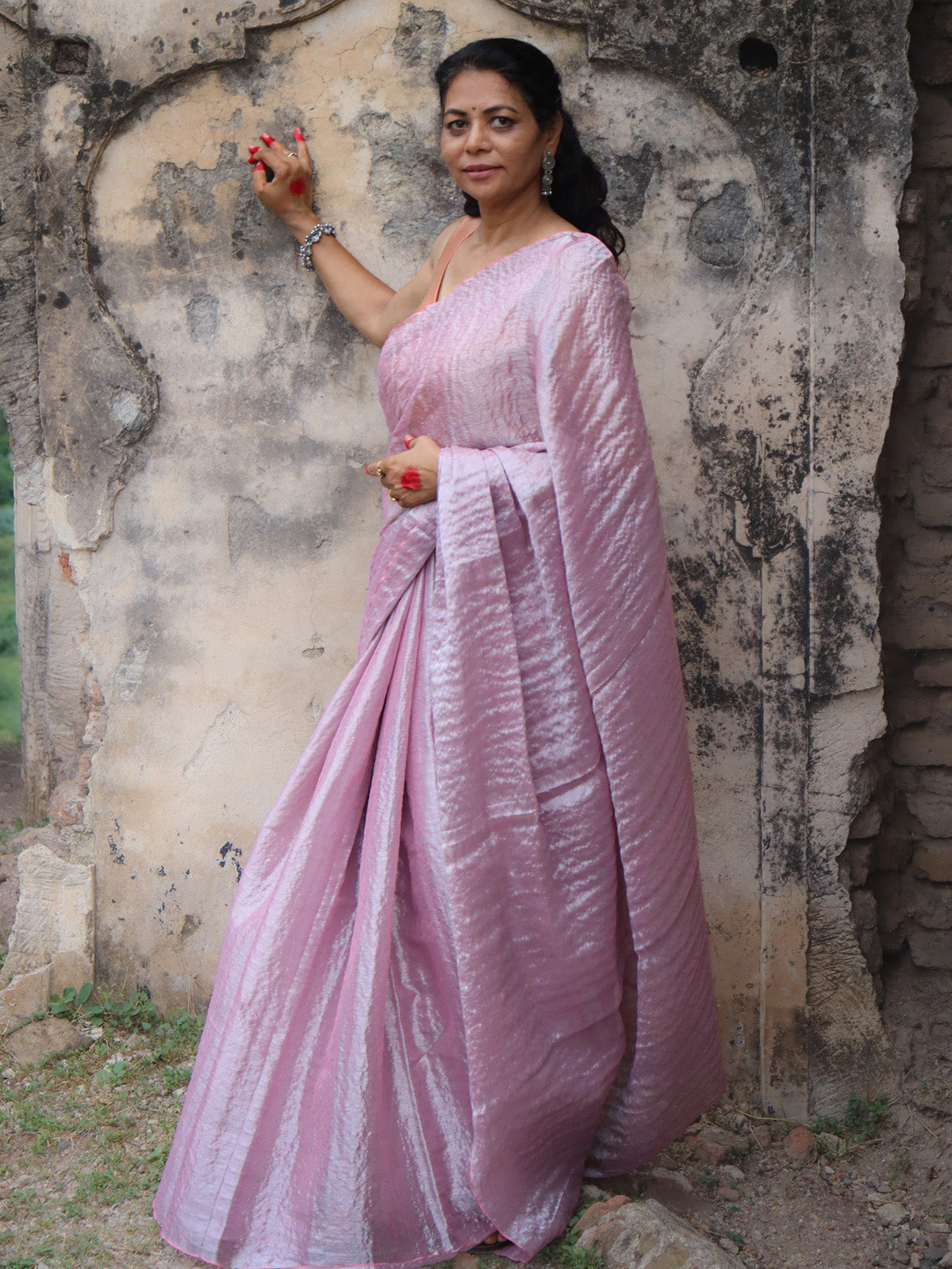 Gul Saaz - Tissue Cotton Saree