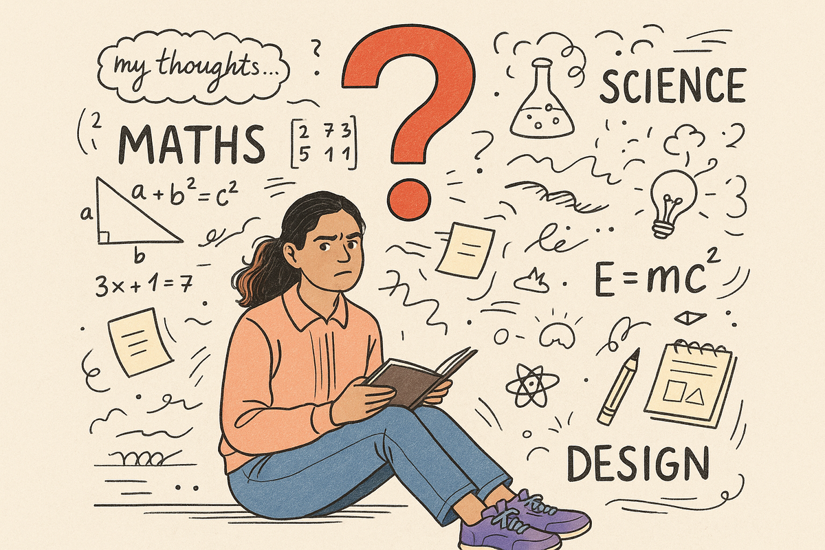 The Sci + Math Combo. (A.K.A. the confusion plate of every Indian teenager.)