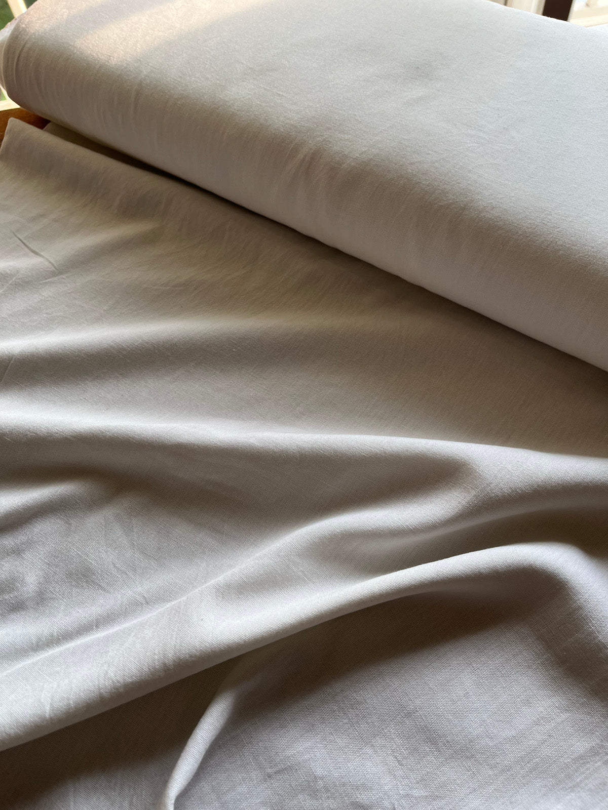 Off White - Handloom Bengal Cotton Fabric
