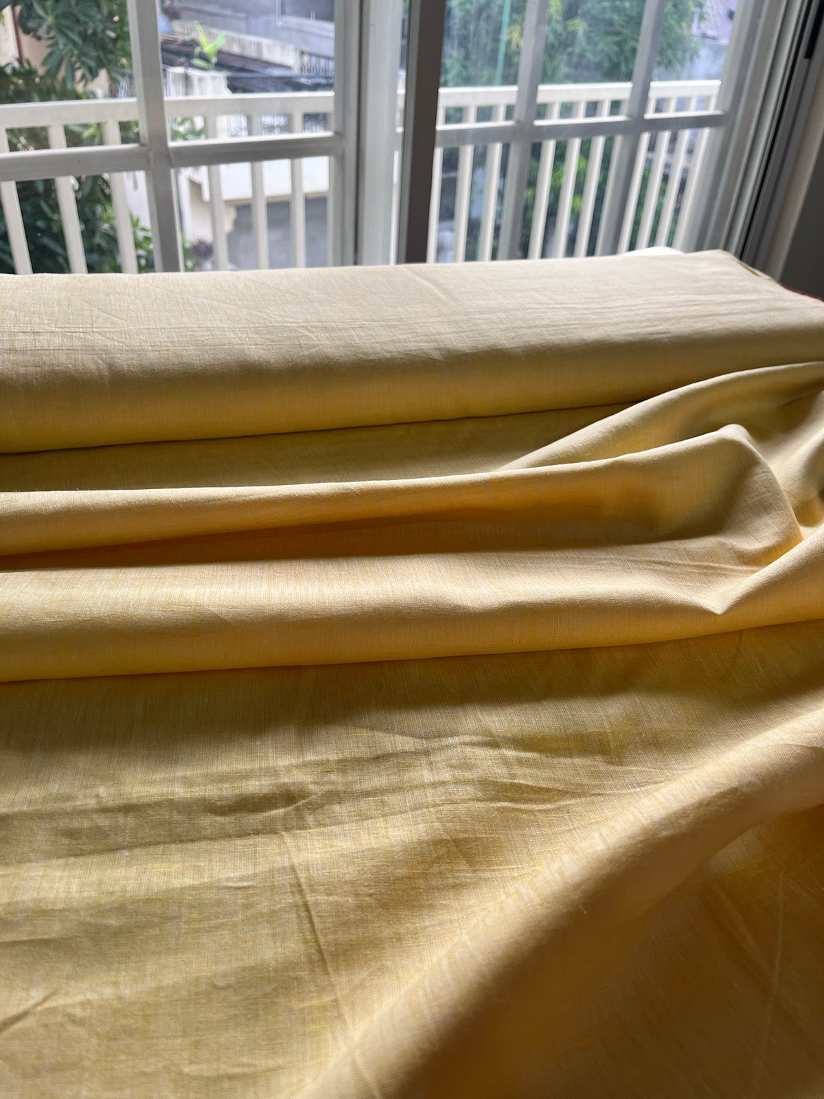 Yellow Linen Fabric || For Shirt Pants and Top