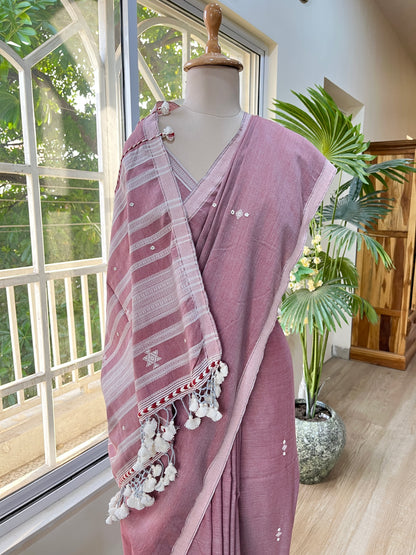 Buno Kahani Handwoven Kala Cotton Saree The Mirari Life