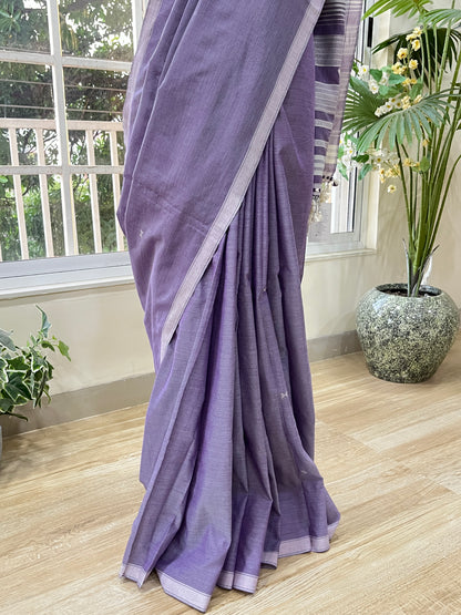 Afeemi Badal Handwoven Kala Cotton Saree The Mirari Life