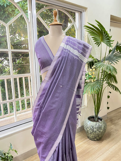 Afeemi Badal Handwoven Kala Cotton Saree The Mirari Life