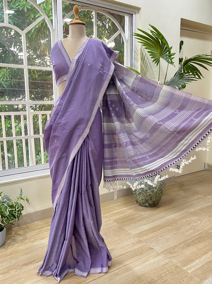 Afeemi Badal Handwoven Kala Cotton Saree The Mirari Life