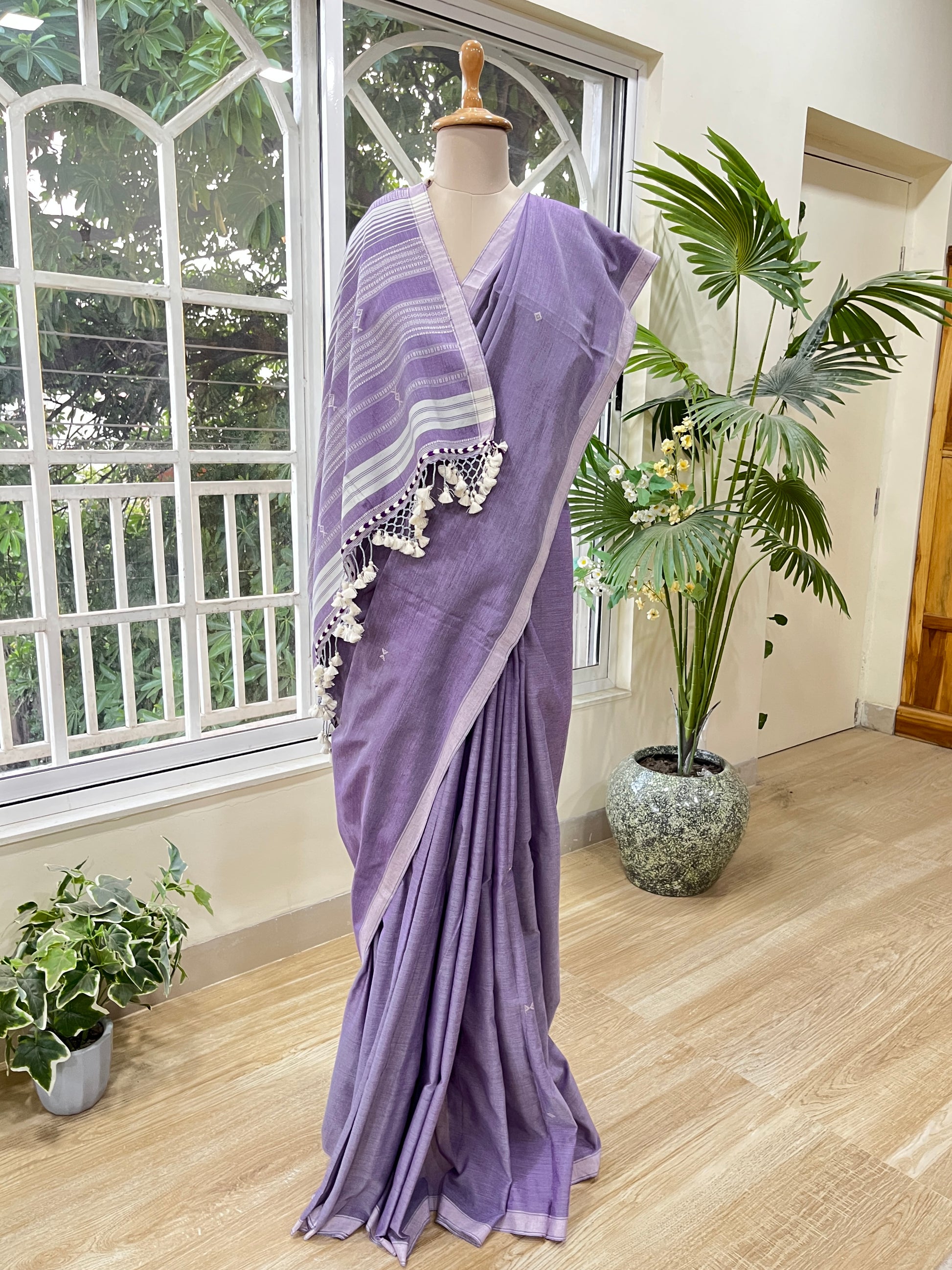 Afeemi Badal Handwoven Kala Cotton Saree The Mirari Life