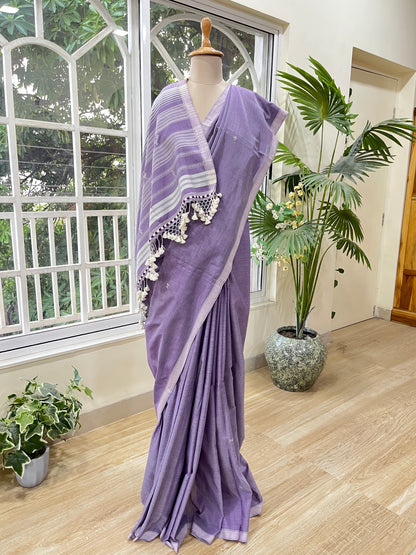 Afeemi Badal Handwoven Kala Cotton Saree The Mirari Life