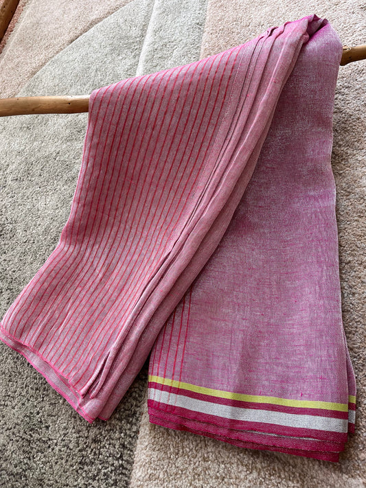Firefly Fiesta - Tissue Linen Saree
