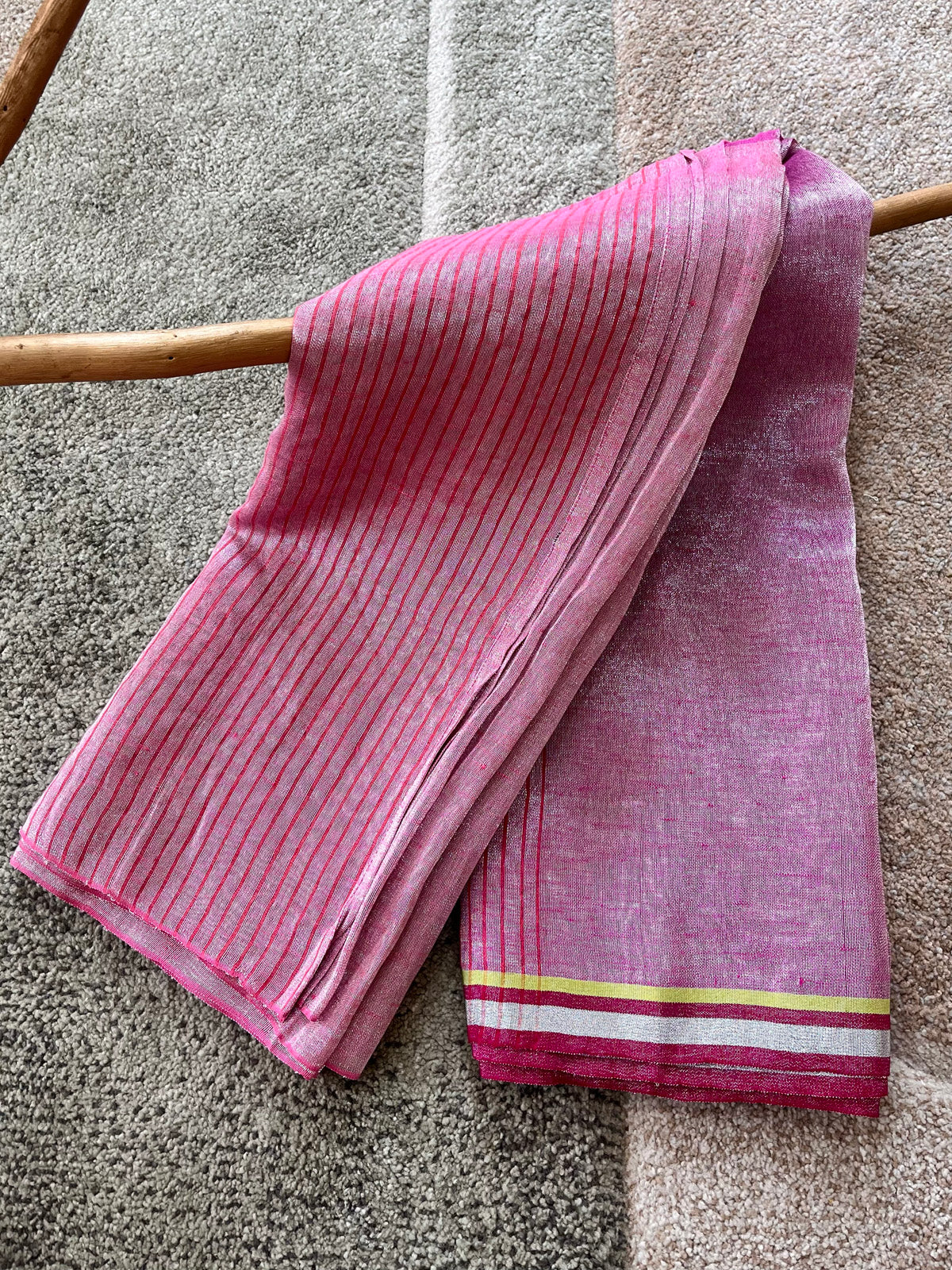 Firefly Fiesta - Tissue Linen Saree