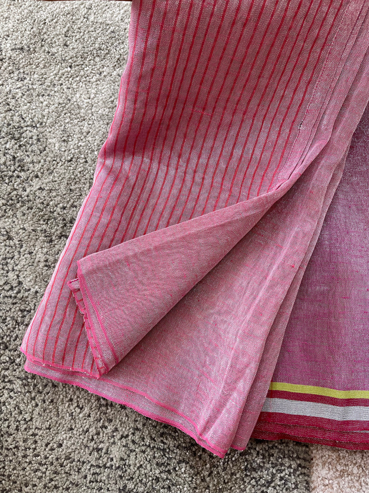 Firefly Fiesta - Tissue Linen Saree