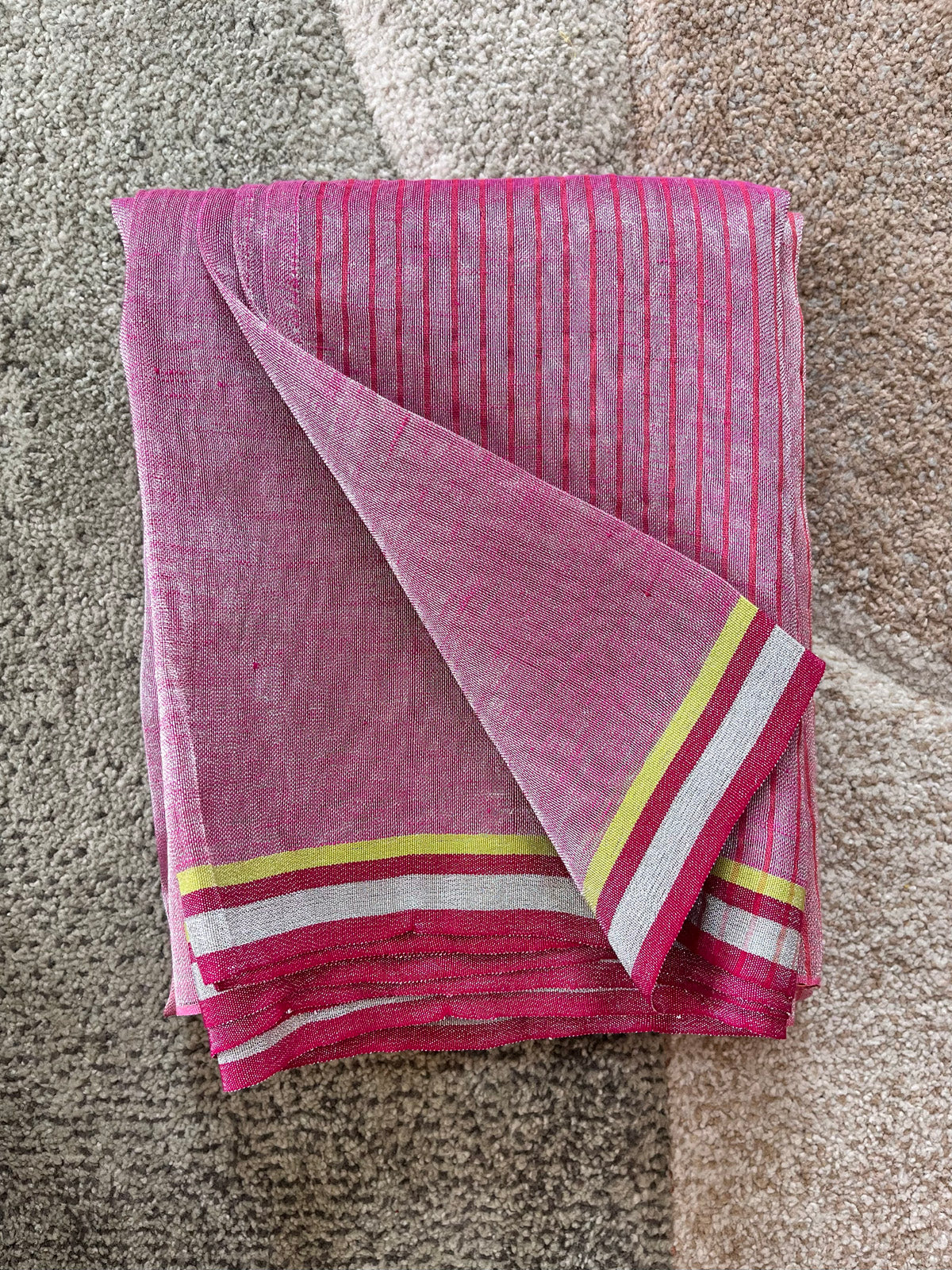 Firefly Fiesta - Tissue Linen Saree