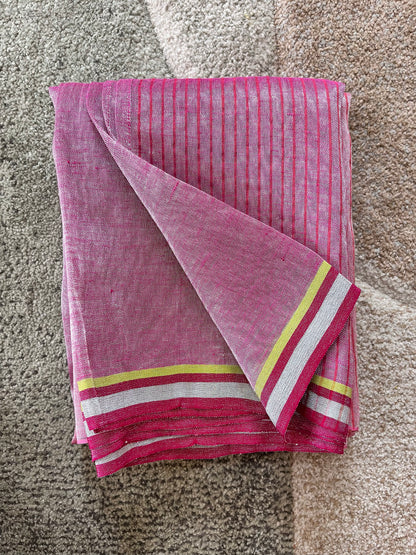 Firefly Fiesta - Tissue Linen Saree