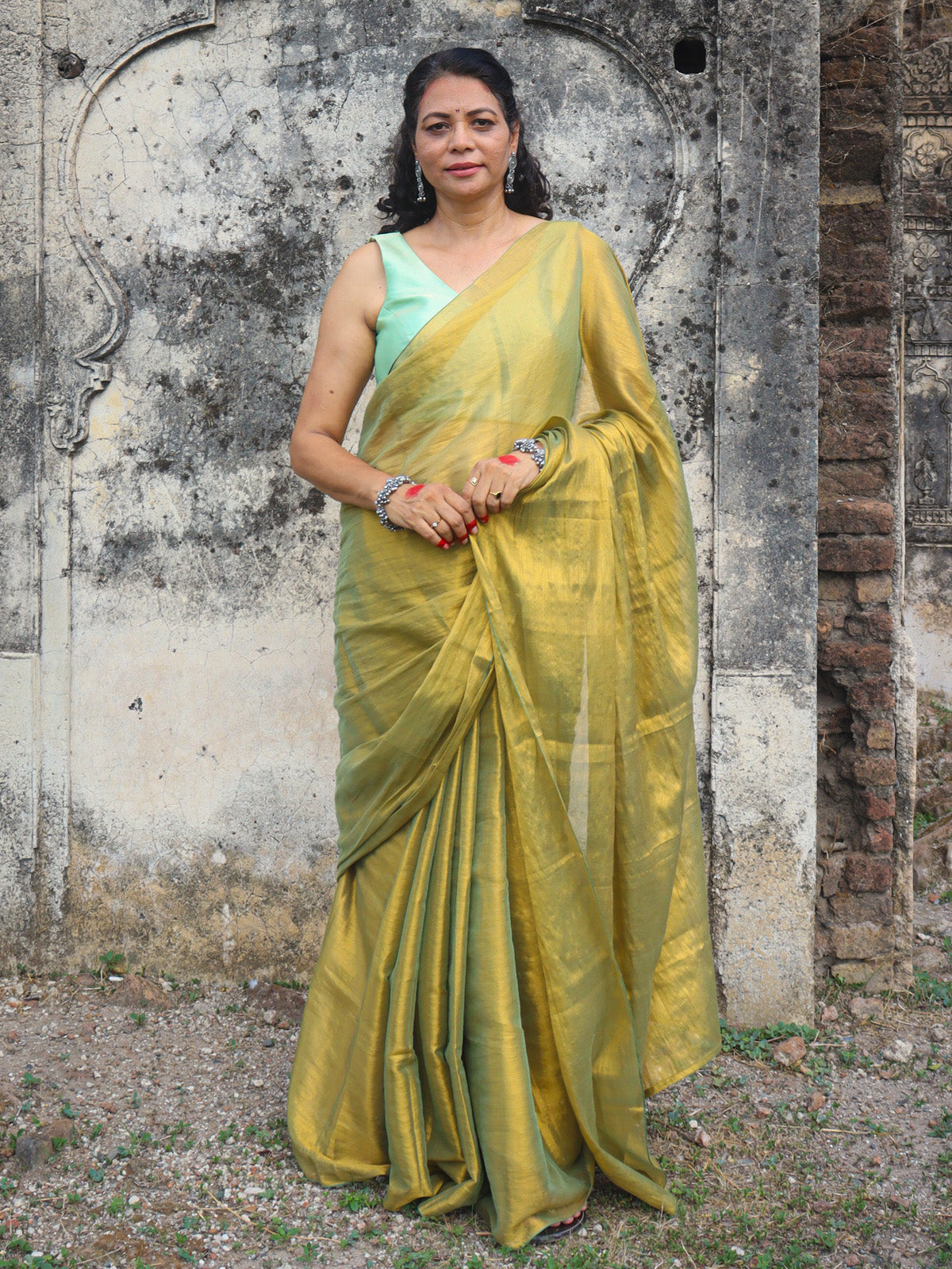 Taapsee  - Golden Zari Saree