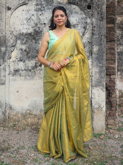 Taapsee  - Golden Zari Saree