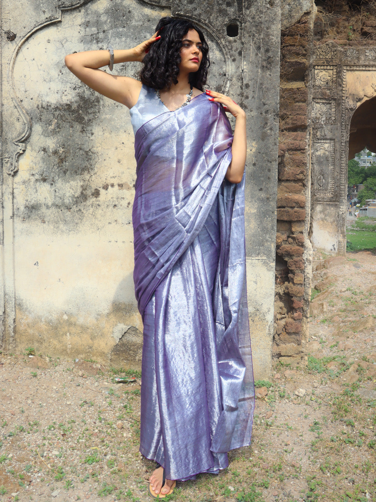 Raat Ki Sehar - Tissue Cotton Saree