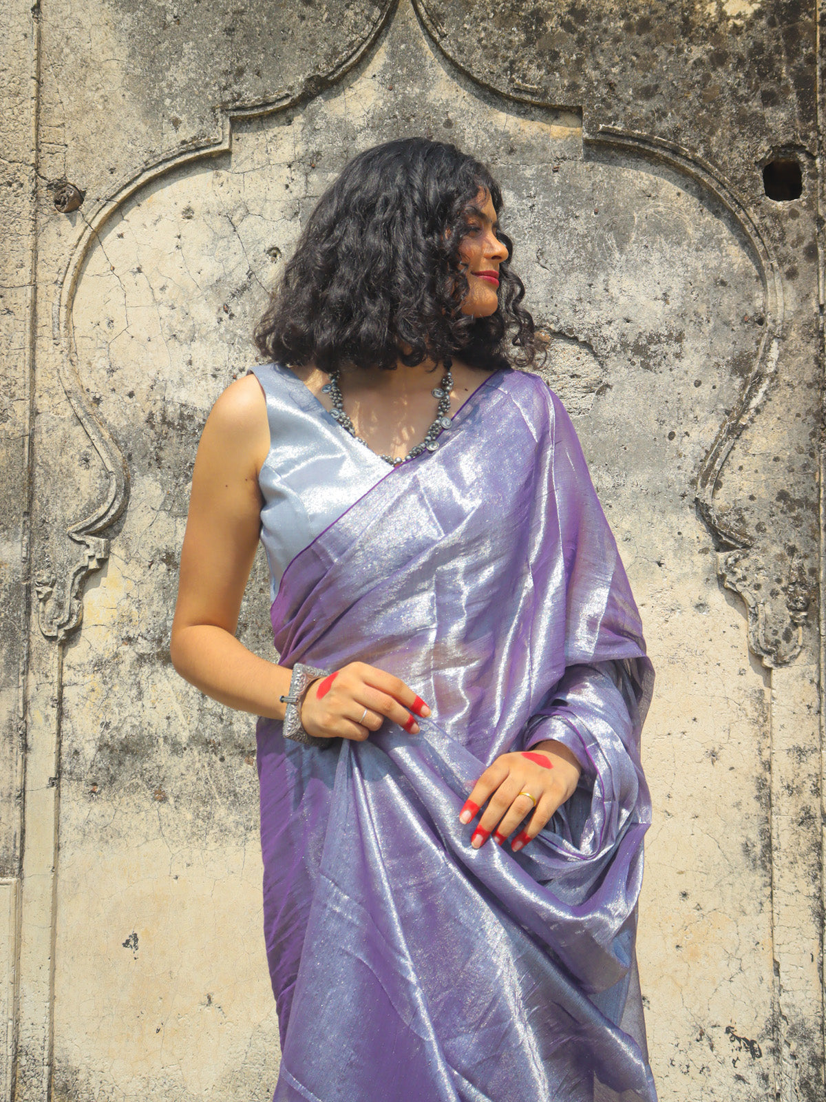 Raat Ki Sehar - Tissue Cotton Saree