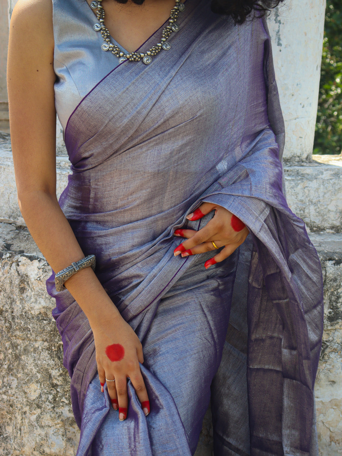 Raat Ki Sehar - Tissue Cotton Saree
