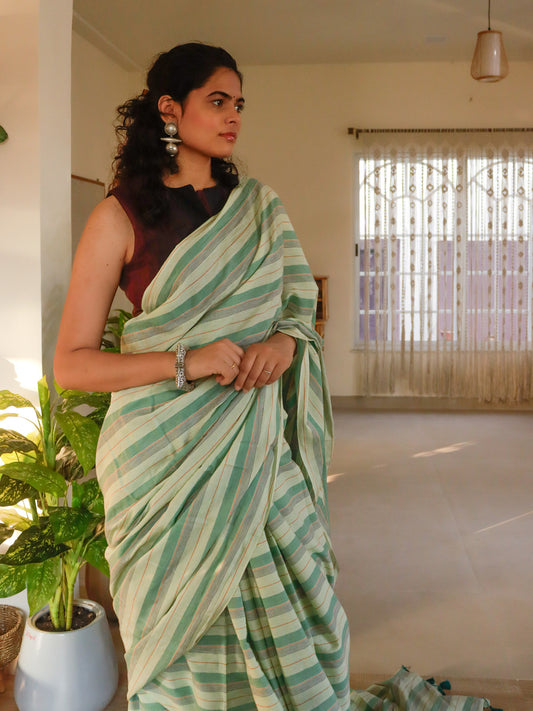 Hari Gulzar Saree - The Mirari Life